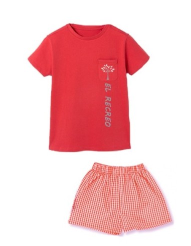 Uniforme verano escuela infantil con camiseta